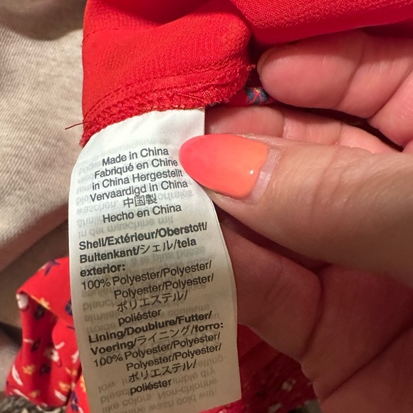 Madewell Red Floral Jumpsuit - Picture 8 of 8